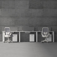 Nouvelle conception, poste de travail modulaire de bureau économique, bureaux en cluster, postes de travail de bureau pour 6 personnes, à vendre