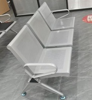 Chaise de bureau moderne en métal, installation simple, vente en gros à bas prix, haute qualité, pour banque, hôpital, école, aéroport, clinique, salle d'attente