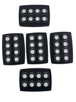 Clavier à boutons en caoutchouc silicone élastique personnalisé OEM, moulé par compression, pour contrôle automobile, marque United, vente chaude