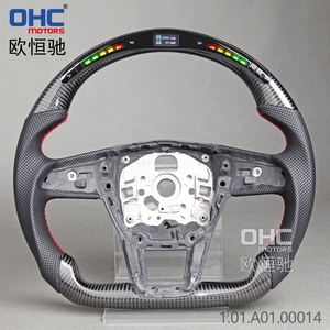 <span class=keywords><strong>Volant</strong></span> LED RPM compatible avec Audi S7 A6 <span class=keywords><strong>RS6</strong></span> C8 A7 RS7 2020 <span class=keywords><strong>2021</strong></span> 2022, véritable fibre de carbone, <span class=keywords><strong>volant</strong></span> Ohc Motors - Product Image 4