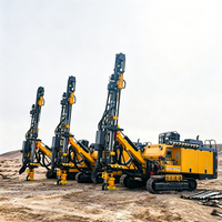 Foreuse hydraulique intégrée de type chenillé pour le forage de roches minières, équipement de forage DTH pour trous de dynamitage (TDH)