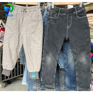 Jeans Enfant de Grade B Printemps Automne Vêtements d'Occasion pour Enfants Fournisseurs de Vêtements en Gros Pantalons Usagés en Gros - Product Image 2