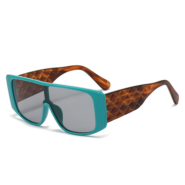New European American Trendy Fashion Conjoined PC Sunglasses UV400 Optics Personalized INS Cross-Border Design Men Women Jings