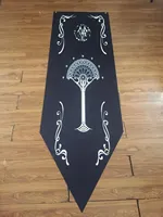 Stark carte bannière pour seigneur des anneaux 35x90cm 46x150cm drapeau en tissu noir pour mur pour KTV Bar maison école Cosplay fête décor cadeau