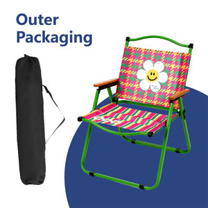 Chaise Kermit en fer avec tissu Oxford - Chaise de jardin de luxe, finition supérieure antirouille pour la <span class=keywords><strong>plage</strong></span> et les pique-niques - Product Image 4