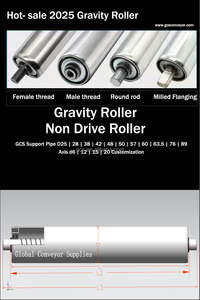 Stahl-Schwerkraft walze für Förderer Nicht angetriebene Förder rolle - Product Image 3
