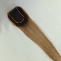 Cierre de Cabello Virgen Chino 3x5 HD con Encaje, Color Resaltado y Raíz Personalizada, Cierre de Encaje Suizo para Todo Tipo de Cabello