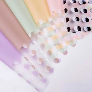 Papel de Regalo Coreano con Diseño de Puntos, Papel de Envolver para Ramos Florales de Alta Calidad, Materiales de Empaque para Floristería - Product Image 2