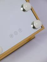 Miroir de maquillage intelligent à LED rectangulaire mural personnalisé Winway Factory avec 9 ampoules