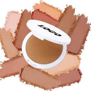Polvo Fijador De Maquillaje Compacto Con Logo Personalizado, Acabado Mate, Suave, Impermeable Y Control De Grasa - Product Image 1