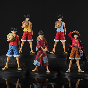 ฟิกเกอร์วันพีซ 5 ตัว การ์ตูนอนิเมะ ลูฟี่ ของเล่นตกแต่ง - Product Image 1