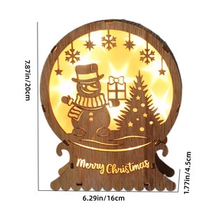 Ornamenti in Legno Decorativi Natalizi Personalizzabili Fai-da-Te con Illuminazione LED Ecologici <span class=keywords><strong>Facili</strong></span> Puzzle 3D in Legno 50 - Product Image 5