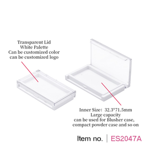 Trang Điểm Rỗng Blusher Palette Hộp Nhựa Mỹ Phẩm Khuôn Mặt Make Up Trường Hợp Tùy Chỉnh Nhãn Hiệu Riêng Hình Chữ Nhật Trường Hợp - Product Image 3