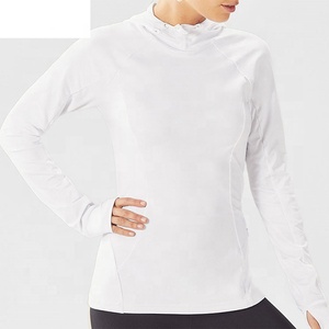 Women tee shirts <b>long</b> <b>sleeves</b> 4 way stretch active wear clothing sportswear - Product Image 5