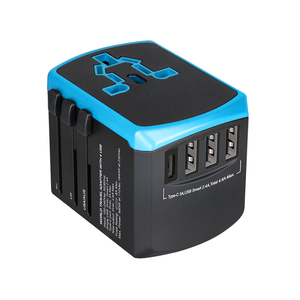 <span class=keywords><strong>Adaptateur</strong></span> international universel Type C <span class=keywords><strong>Adaptateur</strong></span> de prise <span class=keywords><strong>Canada</strong></span> vers Royaume-Uni 4 ports USB 8A <span class=keywords><strong>Courant</strong></span> nominal SDK Réseau - Product Image 1