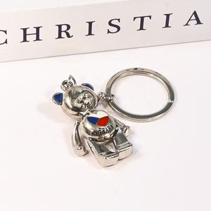 Nouveau porte-clés touristique de <span class=keywords><strong>vacances</strong></span> en alliage de métal cadeau premium nom de l'état personnalisé ours Praha Souvenirs porte-clés - Product Image 4