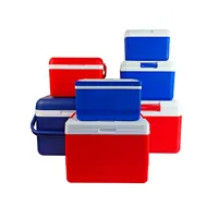 Glacière carrée moderne isolée en PP pour extérieur, 20L, épaissie, pour usage commercial, camping, vin, aliments, canettes, conservation de la fraîcheur 48-72 heures