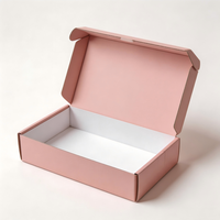 Caja de Cartón Corrugado Pequeña Personalizada de Fábrica China, Tipo E y B, Materiales Reciclados, con UV Localizado, para Embalaje y Envío de Comercio Electrónico