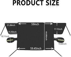 Large Foldable Sunshade for Cars Business Style Cloth 2 Side Mirror Covers Side Window Protectors Easy Installation - Product Image 2