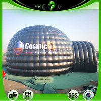 Tente Gonflable Portable en PVC Noir, Château Publicitaire Gonflable avec Grande Capacité, Installation Facile pour Événements Commerciaux