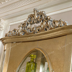 Mobile Porta Vini Turco di Lusso Personalizzato in Legno Intagliato a Mano, Arredamento di Alta Gamma per Soggiorno, Vetrina Espositiva - Product Image 3