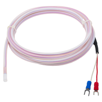 Sonde de capteur de température 700 degrés avec câble de 1/2/3/4/5 m pour contrôleur de température industriel, rondelle de trou de 6 mm, thermocouple de type K/E