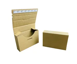 China fábrica personalizado kraft E flauta caixa livro caixa de embalagens de papelão mailer auto selagem