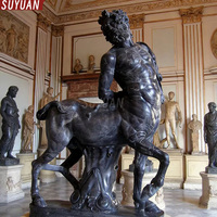 Sculpture personnalisable en bronze « Demi-homme, demi-cheval » directement de l'usine, couleurs sur mesure, 20 ans d'expérience en sculpture, OEM disponible