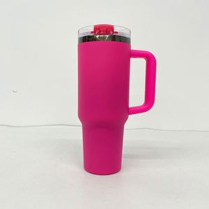 Tazas de Viaje para Café con Pajita Abatible Extraíble, Antiderrames, 40 oz, Vaso Plateado Negro para Grabado Láser - Product Image 4