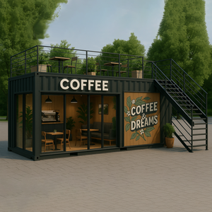 Unidad de contenedor de café emergente móvil con <span class=keywords><strong>base</strong></span> de rueda y gancho de remolque - Product Image 3