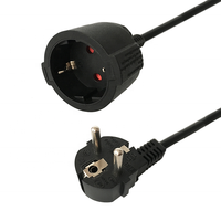 Câbles d'alimentation pour appareils électroménagers XUANSHI de haute qualité VDE CE KEMA GS Euro AC H05VV-F 3G1.0mm avec fiche moulée (Euro 3 broches Schuko) Pure