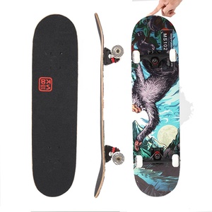 Vente en gros de planches à roulettes personnalisées en érable canadien à 7 couches, planche à roulettes complète en bois d'érable - Product Image 2