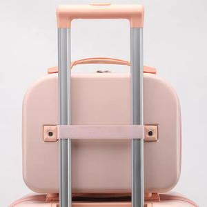 Boîte de rangement de cosmétiques portable, petite trousse de maquillage de voyage, matériau PP léger avec fermeture éclair et poche en filet pour usage domestique - Product Image 3