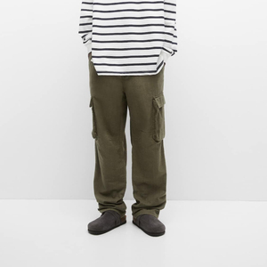 Pantaloni <span class=keywords><strong>Cargo</strong></span> da uomo con Design di fabbrica Multi tasche pantaloni da Fitness da uomo sfoggia pantaloni Casual da stile tascabile su entrambi i lati