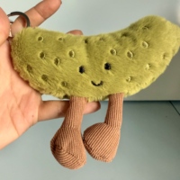 Nouveau Modèle Limité Jelly Cat Real Shooting Pickled Cucumbers, Jouets en Peluche Super Doux en Tissu, Thème Anniversaire, Vente en Gros, Autres Peluches pour Enfants