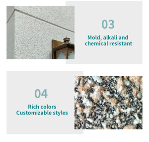 Piso de pared integrado, lata multiusos en forma de diferentes mejoras para el hogar de gama alta, pintura de piedra Real Exterior - Product Image 4