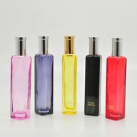Flacon de parfum vide en verre rose de 20 ml, design élégant, qualité OEM, fourni par l'usine