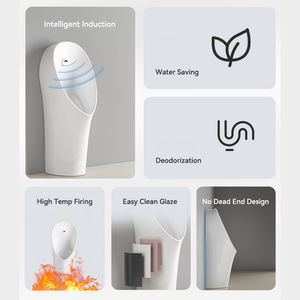 Conception moderne personnalisée Salle <span class=keywords><strong>de</strong></span> bain Urinoirs pour hommes à économie d'<span class=keywords><strong>eau</strong></span> Bol Céramique Articles sanitaires Salle <span class=keywords><strong>de</strong></span> bain Wc Urinoirs pour hommes montés au sol - Product Image 2