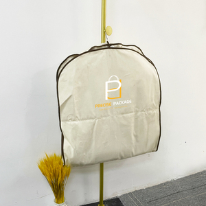 Bolsa de ropa de algodón y <span class=keywords><strong>lino</strong></span> de lona orgánica con logotipo personalizado, funda de <span class=keywords><strong>traje</strong></span> de longitud larga con diseño personalizado - Product Image 5