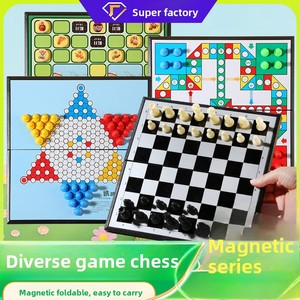 Gioco da Tavolo Magnetico Pieghevole in Plastica, Go, Gomoku, <span class=keywords><strong>Dama</strong></span>, Scacchi, Gioco <span class=keywords><strong>di</strong></span> Intelligenza, Disponibile in Magazzino - Product Image 5