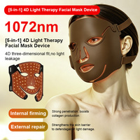 Appareil de beauté pour masque facial 5 en 1, silicone ABS, rechargeable, soin de la peau à domicile, machine de spa, logo personnalisé OEM