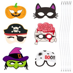 Masque <span class=keywords><strong>de</strong></span> citrouille fantôme d'Halloween en gros, accessoires <span class=keywords><strong>de</strong></span> déguisement pour fête d'enfants, fournitures <span class=keywords><strong>de</strong></span> décoration d'Halloween, masque pour les yeux en feutre - Product Image 6