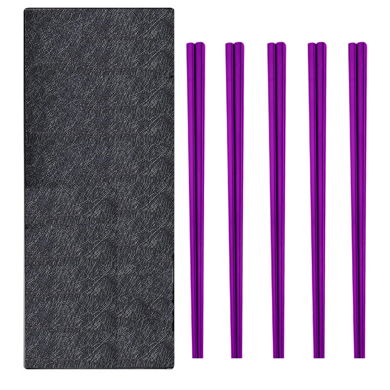 Purple, plain, 5-pack