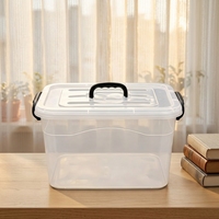 Caja de Almacenamiento de Plástico Transparente Festiva con Asa, Nueva Caja Organizadora de PP para Galletas, Dulces y Chocolates