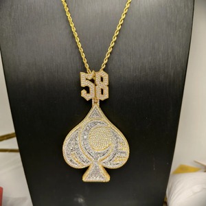 Venta al por Mayor de Colgantes de Diamantes Moissanite en Forma de Corazón, Joyería de Plata 925 de Lujo Estilo Hip Hop para Hombres y Mujeres - Product Image 2