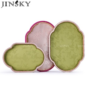 Chinese Crab Brocade Tray Set Vintage Jacquard Silk <b>Jewelry</b> Storage <b>Box</b> For <b>Jewelry</b> <b>Display</b> - Product Image 1