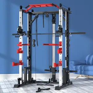 Smith-machine de gymnastique professionnelle, mise à niveau, épaissie en acier, outil de gymnastique professionnel, ganterie, multifonction, 1 personne