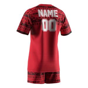 Camiseta Deportiva con Cuello en V del Equipo de Rugby de Irlanda para Hombre, Conjunto de Camiseta y Pantalones Cortos Deportivos, Ropa Deportiva para Hombre - Product Image 4