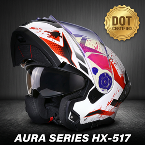 Nuevo Casco de Motocicleta Abatible de Alta Calidad con Doble Visera, Aprobado por DOT, Carcasa Ligera de ABS, Hebilla de Liberación Rápida - Product Image 1