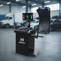Machine d'alignement et d'équilibrage des roues 3D Reach RH-W600, capacité 100 kg, diamètre max. des pneus 1000 mm, 110-240 V, pour l'entretien automobile